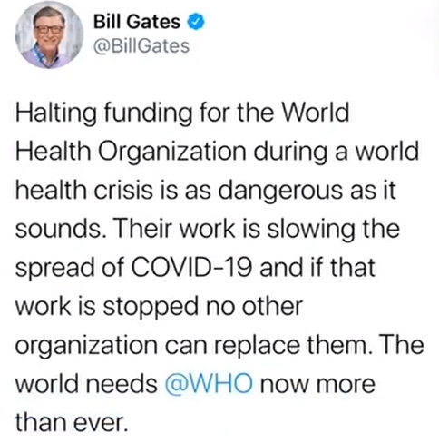 特朗普宣布暂停资助世界卫生组织 目前为止，世