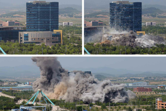 朝鲜“炸楼”、公布行动计划……朝鲜半岛局势